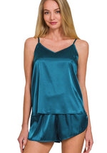 Short Satin PJ Set