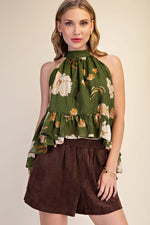 Floral Halter Top