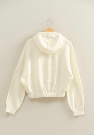 Fleece Contrast Hoodie