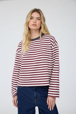 Stripe Boxy Knit Top