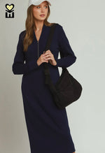 Half Zip Luxeknit Midi