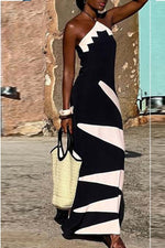 Artistic Halter Dress