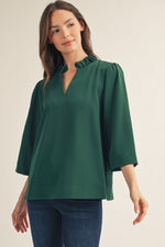 Ruffled Crinkled Top