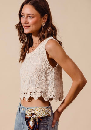 Embroidered Crop