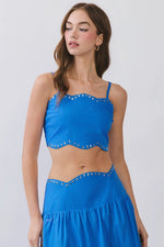 Studded Blue Cami