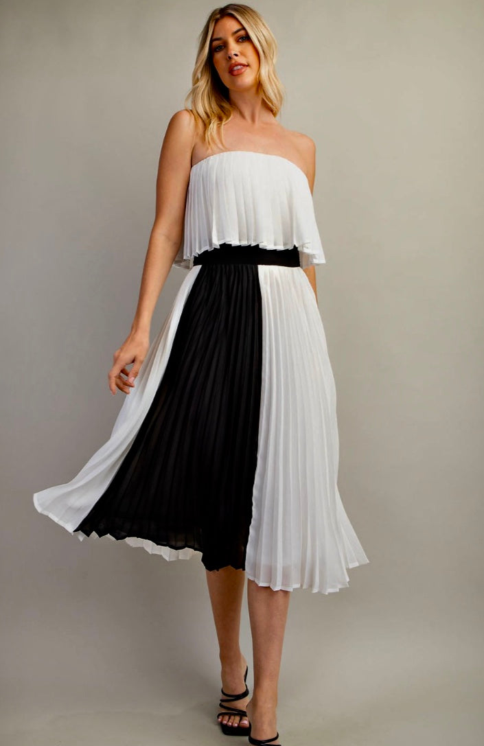 Chiffon Pleats Dress