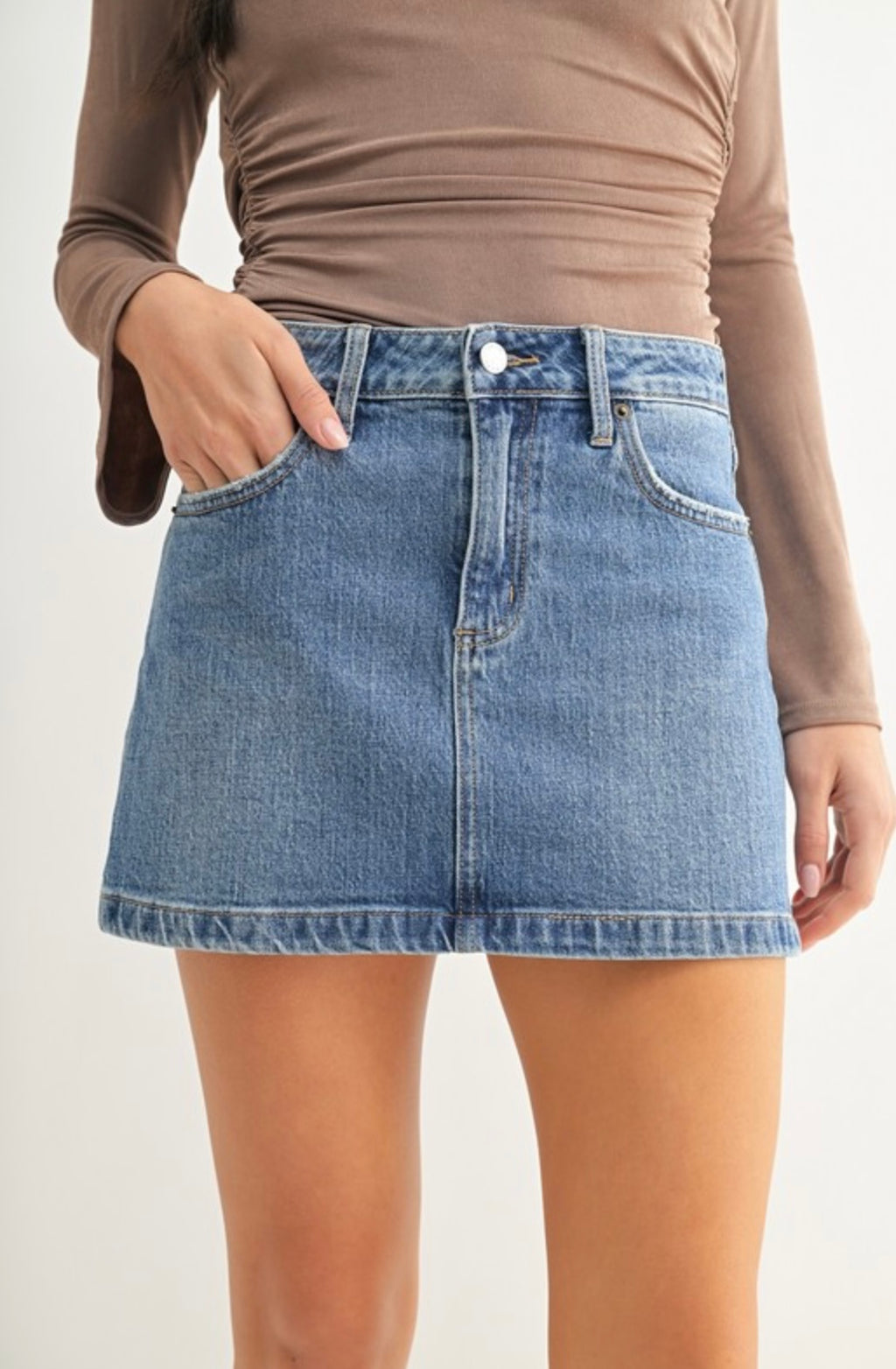 Denim Mini Skirt