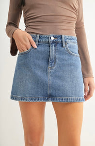 Denim Mini Skirt