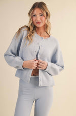 Blue Cardigan Sweater