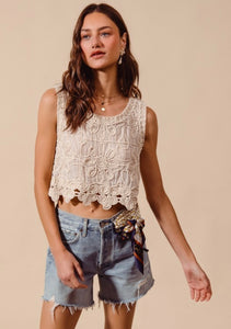 Embroidered Crop