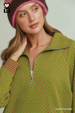 Polka Dot-Stripe Top