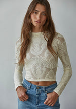 Jacquard Fishnet Top