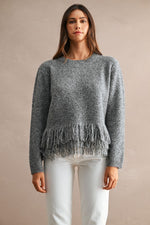 Fringe Trimmed Sweater