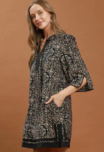 Geometric Trim Dress