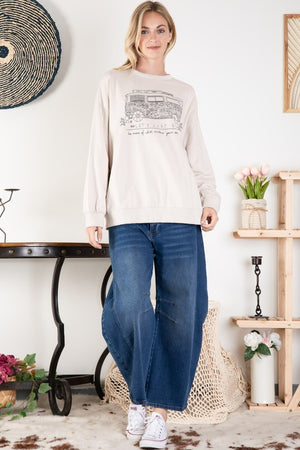 Flower Bus Sweatshirt