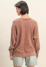 Waffle Mineral Wash Top