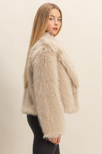 Shawl Collar Fur Jacket