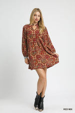 Boho Paisley Dress