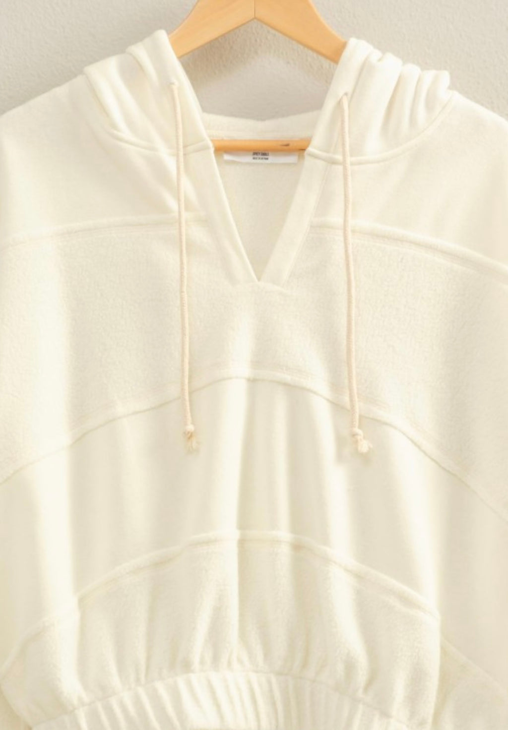 Fleece Contrast Hoodie