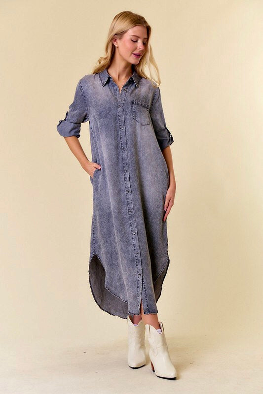 Tencel Shirt Dress