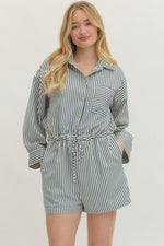 Cassie Striped Romper