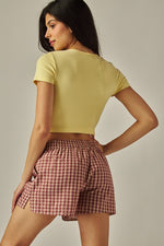 Plaid Boxer Shorts
