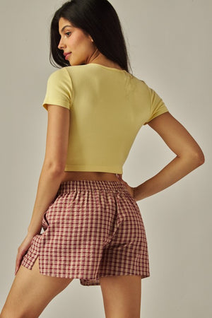 Plaid Boxer Shorts