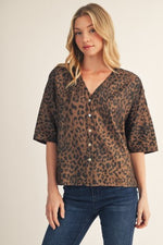 Metallic Leo Top