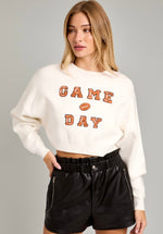 White Game Day Sweater