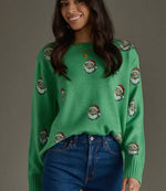 Green Santa Sweater