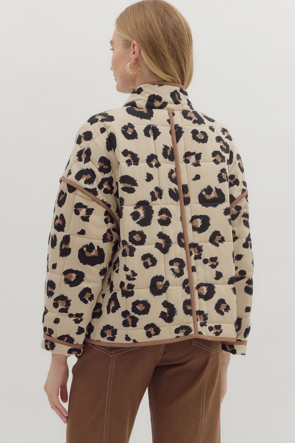 Quilted Leopard Jacket