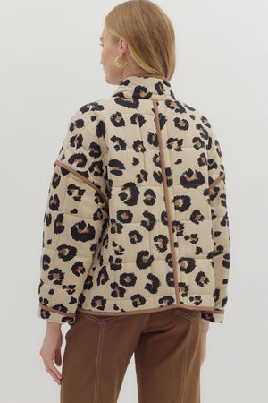 Quilted Leopard Jacket