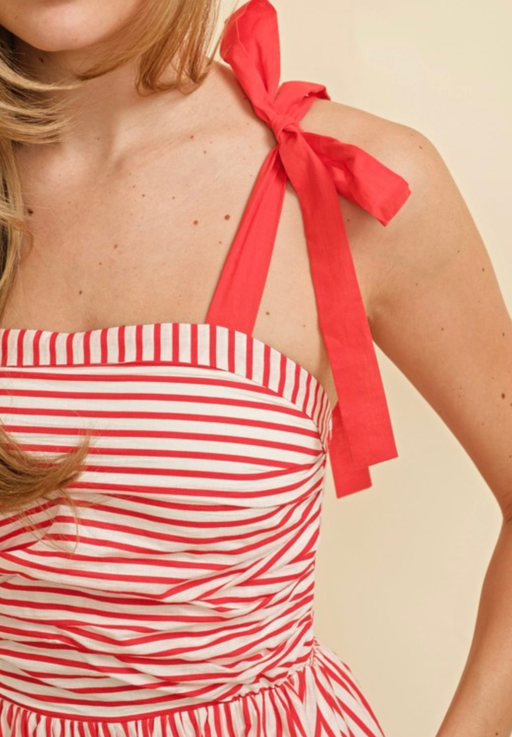 Red Stripe Maxi Dress