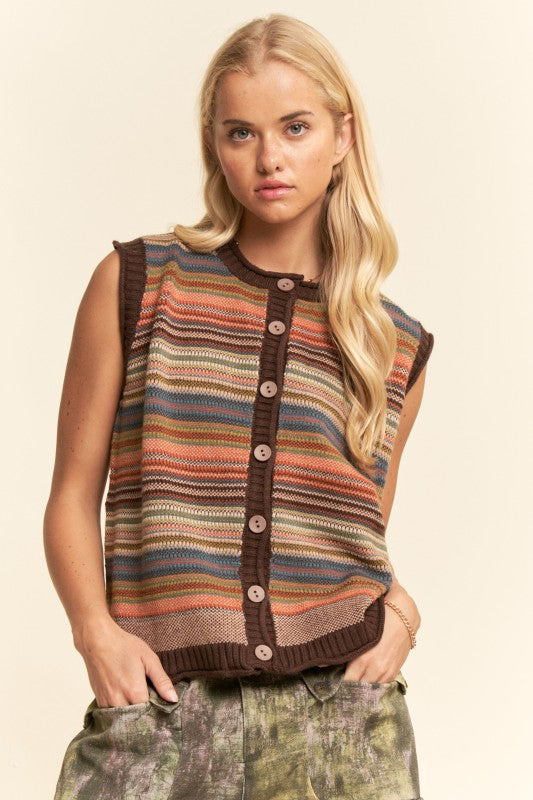 Striped Sweater Vest