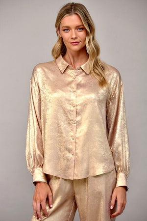 Gold Metallic Shirt