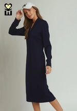 Half Zip Luxeknit Midi