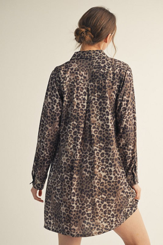 Contrast Leo Dress