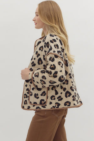 Quilted Leopard Jacket