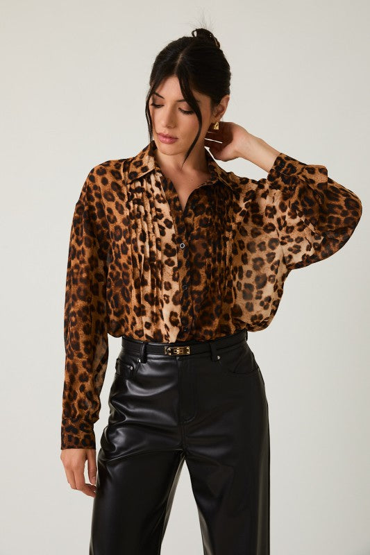 Animal Print Blouse