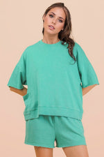 Mineral Washed Shorts Set