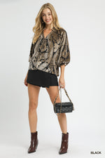 Velvet Damask Blouse