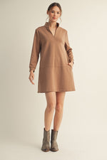 Stand-Up Shift Dress.