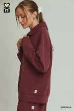 Cloudknit Marsala Corduroy Top