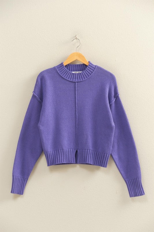 Split Front Sweater