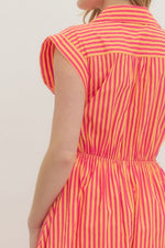 Candy Stripe Midi Dress