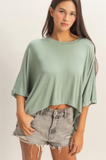 Relaxed Batwing Top