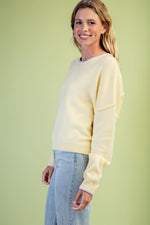 Contrast Lemon Sweater