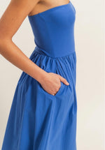 Priscilla Strapless Midi Dress