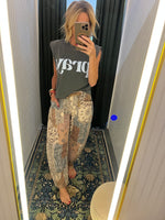 Earth Block Barrel Jeans