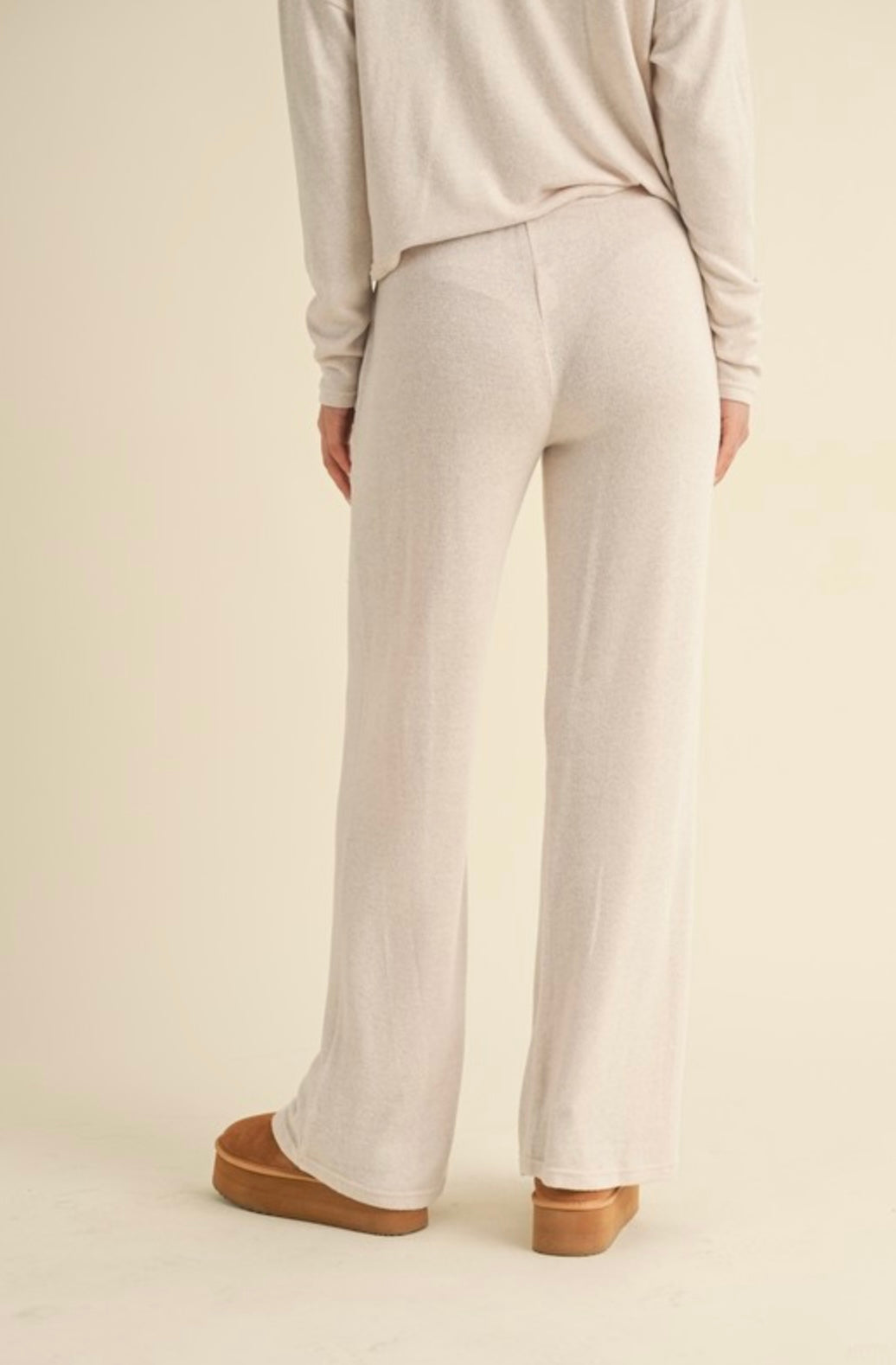 Brushed Wide Leg Pants